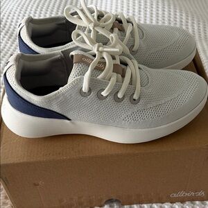 Allbirds Women’s Tree Runner White and Blue Shoes